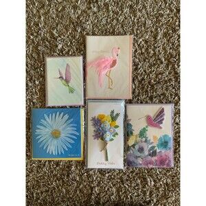 Birds & Flowers Birthday cards